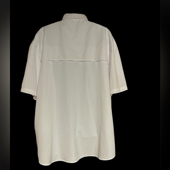 White Antigua University of Central Florida Woven Fishing Shirt with UPF50 - Picture 3 of 10